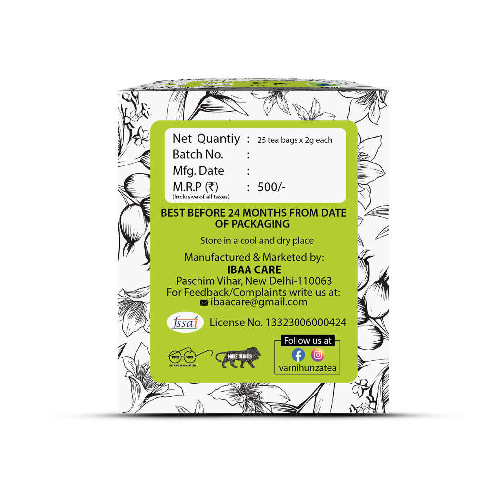 Green Hunza Tea bags